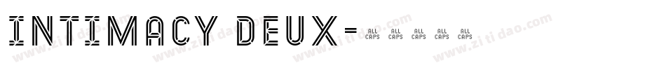 intimacy deux字体转换